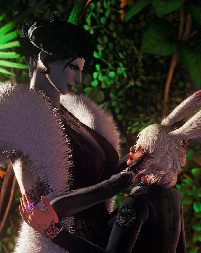 05/03/2023 Gpose of a bunny girl melting under the touch of a femroe, taken on 05/03/2023