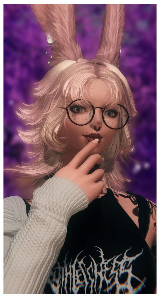 13/11/2023 Gpose of a bunny girl giggling to herself, taken on 13/11/2023